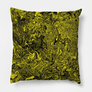 Black and yellow abstract Pillow