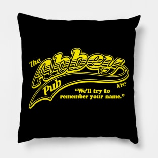 Abbey Pub NYC - "Cheers" style design. Pillow