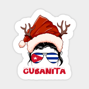 Cuba girl, Cubanita Christmas gift , Regalo Navidad Cuba Magnet