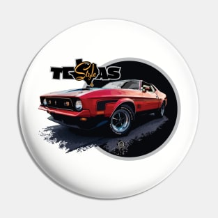 Texas Style Mustang Mach 1 Black Pin