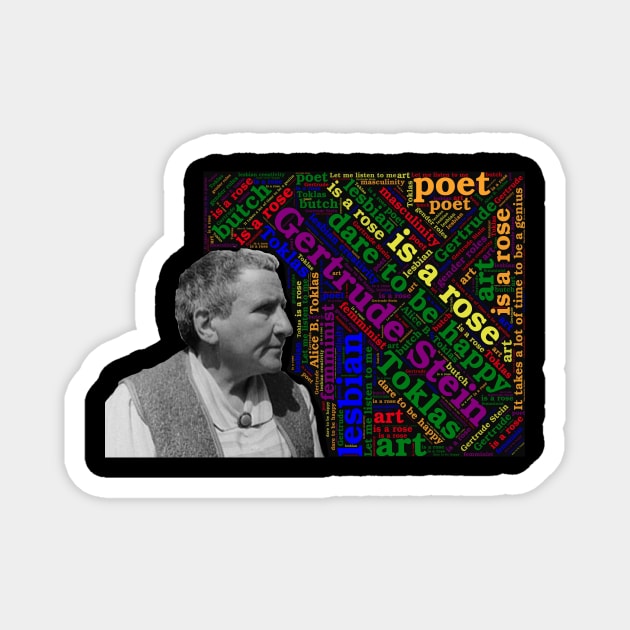 Gertrude Stein lesbian feminist icon Magnet by irresolute-drab