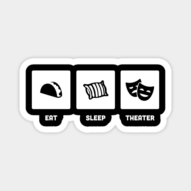 Eat, Sleep, Theater | Stage Drama Magnet by MeatMan