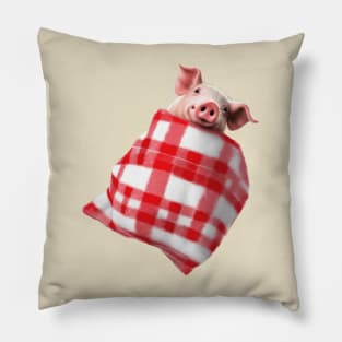 Funny Festive Pigs in Blankets Christmas Pun 3 Pillow