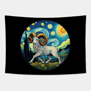 ZODIAC Aries - Astrological ARIRS - ARIRS - ZODIAC sign - Van Gogh style - 14 Tapestry