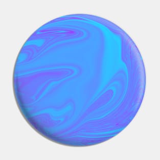 Fish Light Blue And Pink Marble Pin