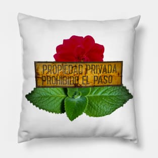 Flowery panel Pillow