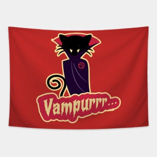 Vampurrr... | The Funny Vampire Cat Tapestry