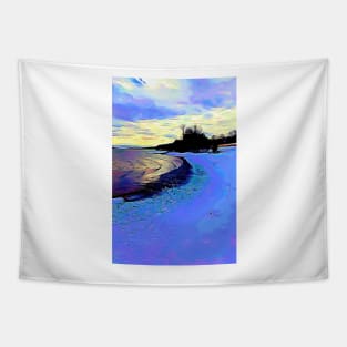 Snow Day Beach Day Tapestry