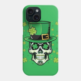 Sugar Skull Saint Patrick's Day Phone Case