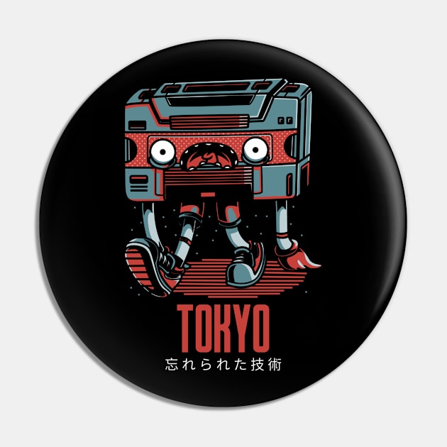 Tokyo Street Style Modern Artwork Pin by New East 