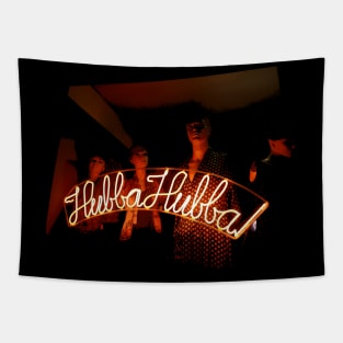 Hubba Hubba - Neon Sign Tapestry