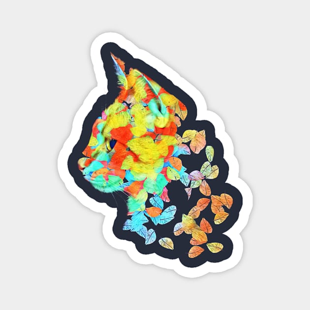 rainbow cat Magnet by menung