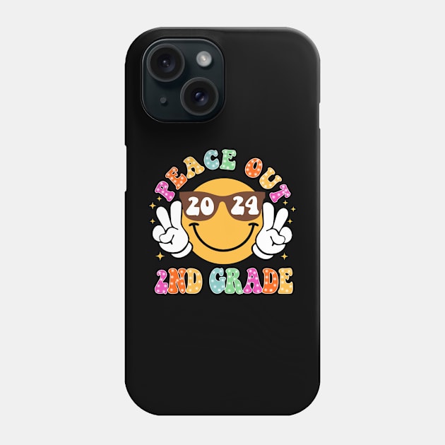 Peace Out School, Last Day of School, End of School 2nd Grade Phone Case by thavylanita