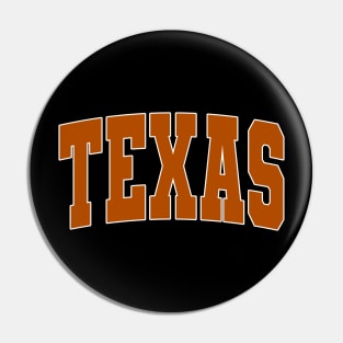 Texas - college university font letters text basketball baseball softball volleyball hockey football lover fan player christmas birthday gift for men women kids mothers fathers day dad mom vintage retro Pin