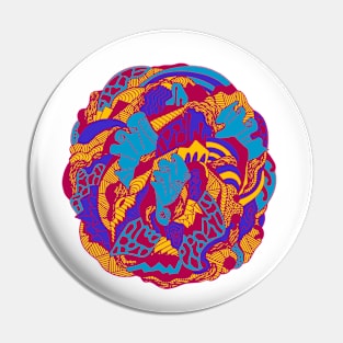 Triad Abstract Wave of Thoughts No 1 Pin