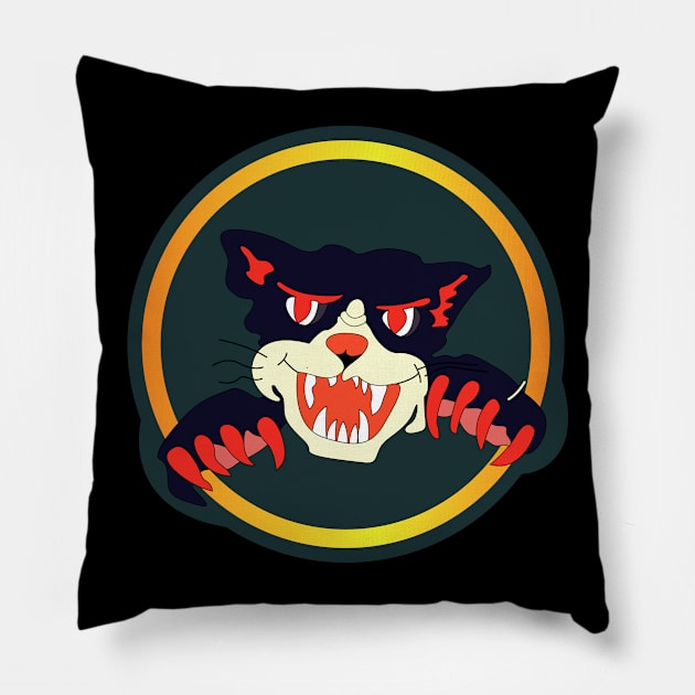 418th Night Fighter Squadron - 2nd Ver - WWII wo Txt Pillow by twix123844