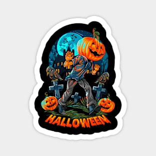 Spooky pumpkins halloween Magnet