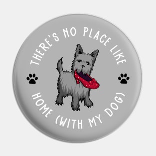 Home With My Dog Pin