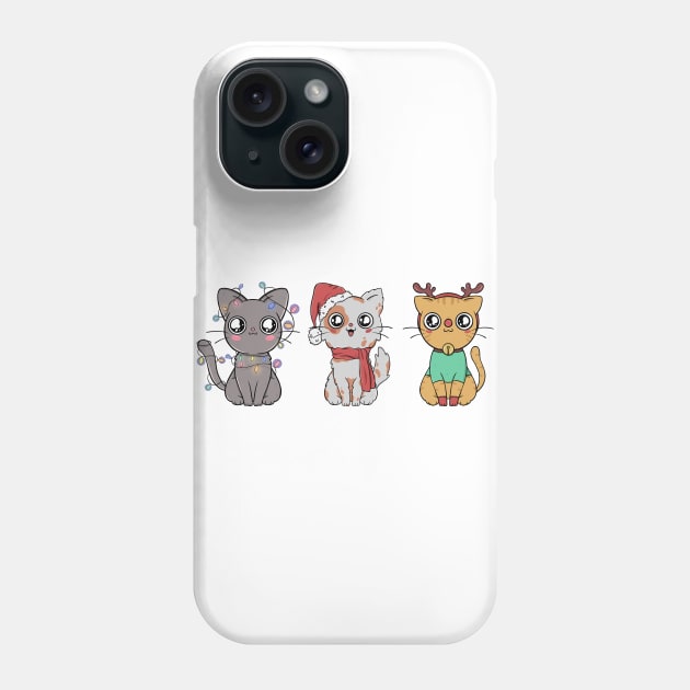 Christmas cats Phone Case by stark.shop