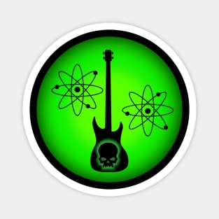 Atomic Skull Guitar Magnet