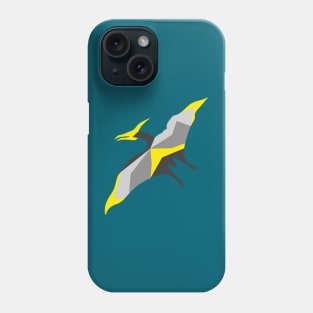 Grey pterodactyl Phone Case