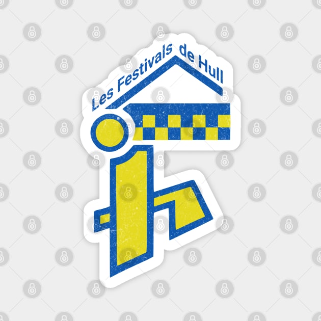 Vintage Hockey Team Hull Festivals 1970s Hull Quebec Magnet by Yesteeyear