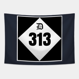 DETROIT-The”D” 313 Tapestry