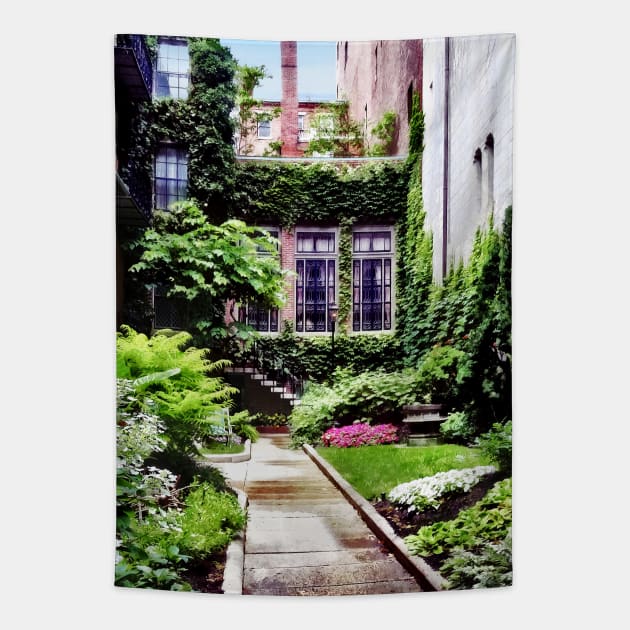 Boston MA - Hidden Garden Tapestry by SusanSavad