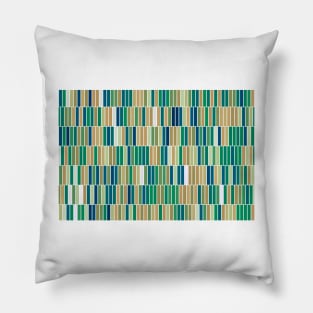 Bookshelves, abstract illusrtation of vertical bars Pillow