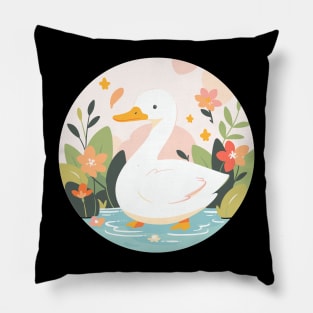 Cottagecore Kawaii Anime Duck Gifts Girls Womens Funny Duck Pillow