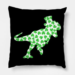 st patricks day dinosaur Pillow