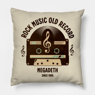 vintage cassette old music record b14 Pillow