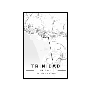 Trinidad Light City Map T-Shirt