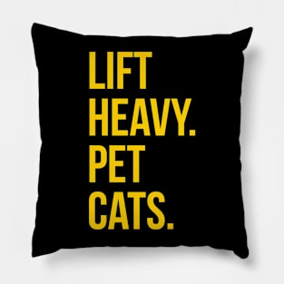 Pet-friendly weightlifting routine Pillow