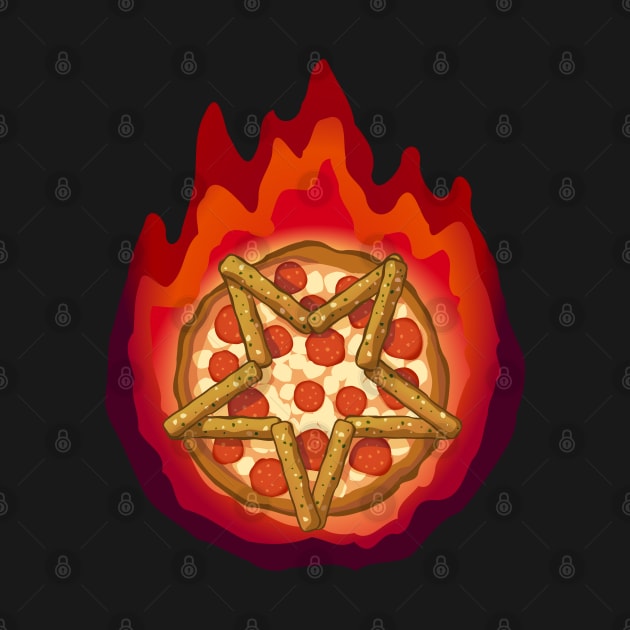 Satanic Pizza, fire version by Dirgu