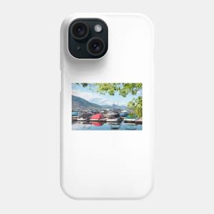 Penticton Marina and Yacht Club Summertime View Phone Case