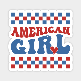 American Girl Red Hearts Magnet