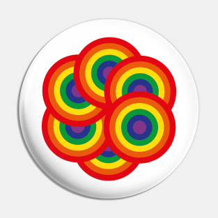 Radial Rainbow Pin