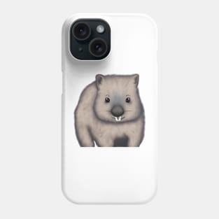 Cute Wombat Drawing Phone Case