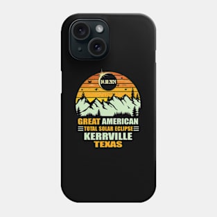 Kerrville Texas Total Solar Eclipse 2024 Phone Case