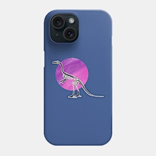 Dinosaur Skeleton in Space Phone Case