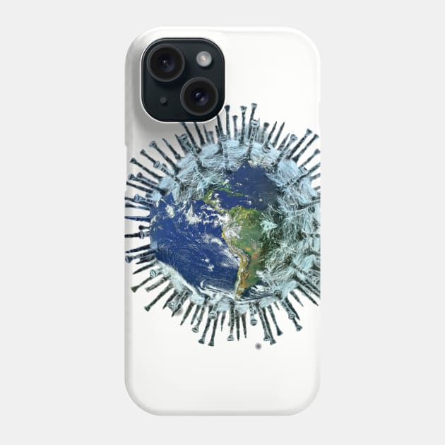 Corona Virus Pandemic Phone Case by FifthBaseShirts