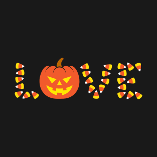 Halloween Candy Corn Love T-Shirt