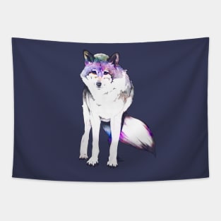 Galaxy Wolf Tapestry