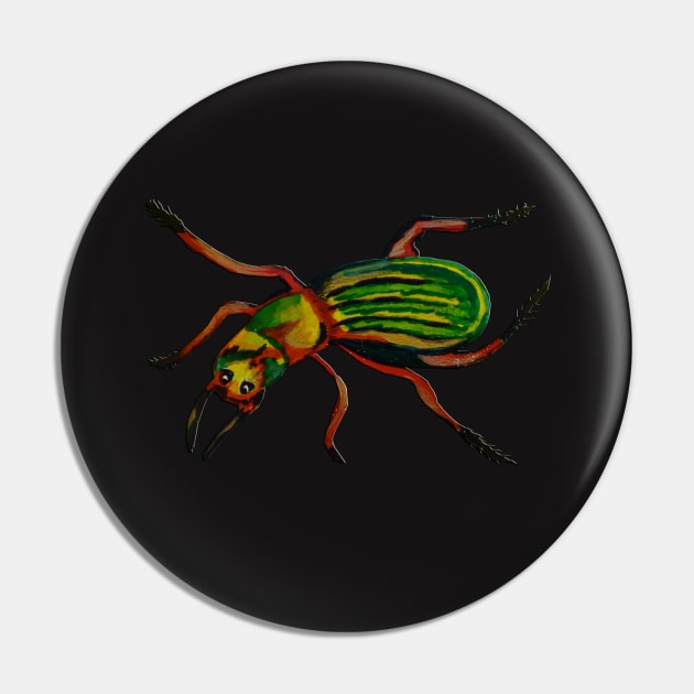 Colorful Insect Pin by PaintingsbyArlette