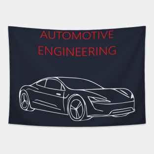 automotive engineering, car mechanic best design Tapestry