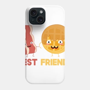 Bacon and Waffles Best Friends Matching Couple Phone Case