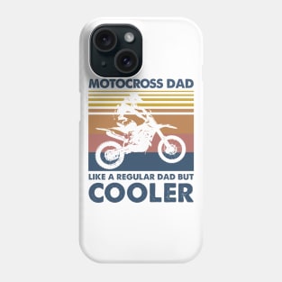 Motocross Dad Vintage Gift Father's Day Phone Case