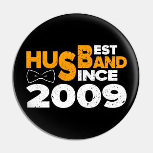 'Best Husband Since 2009' Sweet Wedding Anniversary Gift Pin