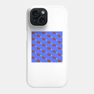 Chicken Leg - Blue Phone Case